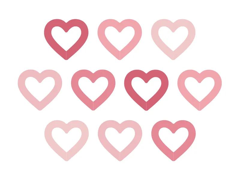 Carnetele Razuibile - Markere de sticlă/ pahare în formă de inimă, 6,5x6 cm, mix