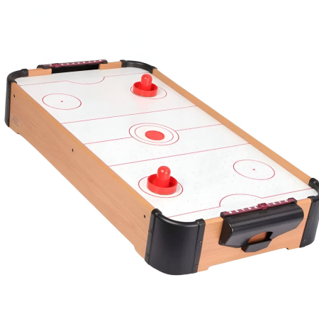 Masa Air Hockey Graffiti fara Picioare, Flippy, Lemn, 2 Pucuri, Tabela Scor, 2 Impingatoare, 76x38x9 cm, Maro [3]
