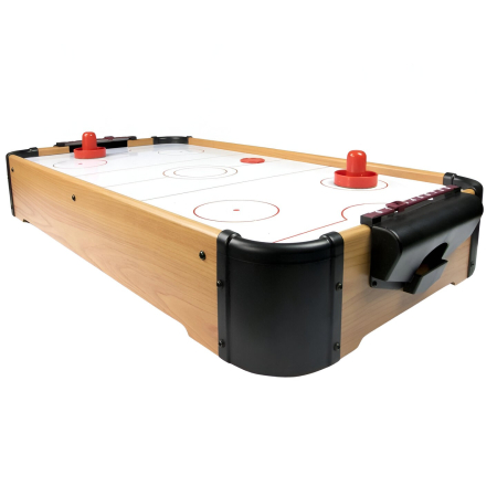 Masa Air Hockey Graffiti fara Picioare, Flippy, Lemn, 2 Pucuri, Tabela Scor, 2 Impingatoare, 76x38x9 cm, Maro [2]