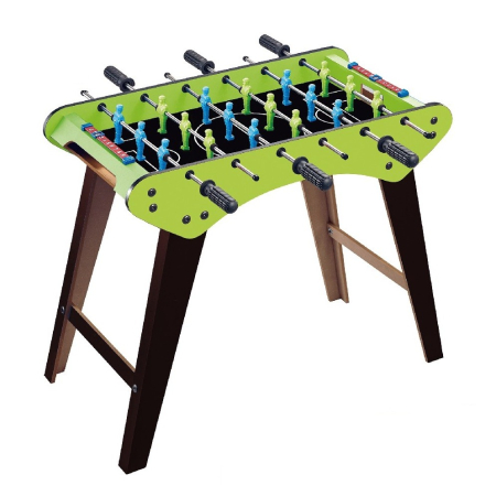 Jocuri de societate - Masa de Fotbal, Flippy, cu Picioare, 6 Manere, Tablou de Scor, 71.3 x 14.6 x 36 cm, din Lemn/Otel/ABS, Verde