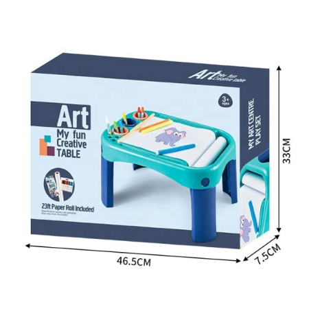 Masuta pentru copii cu foi si culori pentru desene [3]
