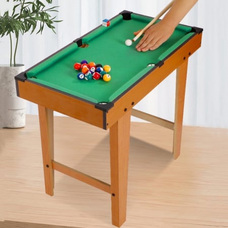 Mini Masa de Biliard pentru Copii, Flippy, Durabil, Usor de Transportat, 2 Tacuri, 16 Bile, 69x37x60 cm [7]