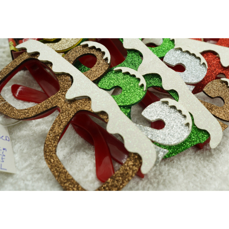 Ochelari petrecere de Revelion, 2022, Maro, din Plastic si Poliester, Flippy [2]