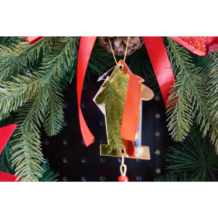 Ornament brad, Flippy, Brad, Auriu, Lucios, 8*25CM, Acril, Interior/ Exterior [1]