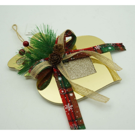 Ornament brad, Flippy, Inima, Auriu, Lucios, 15*16CM, Acril, Interior/ Exterior [7]