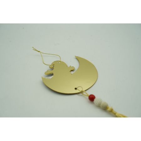 Ornament brad, Flippy, Luna, Auriu, Lucios, 10*25CM, Acril, Interior/ Exterior [8]