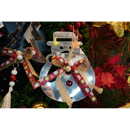 Ornament brad, Flippy, Om de zapada, Argintiu, Lucios, 14*26CM, Acril, Interior/ Exterior [6]