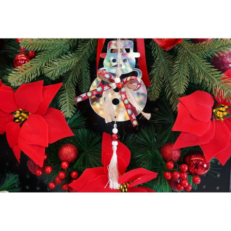 Ornament brad, Flippy, Om de zapada, Argintiu, Lucios, 14*26CM, Acril, Interior/ Exterior [7]