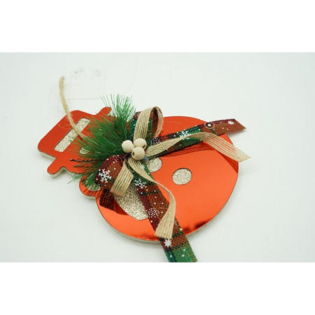 Ornament brad, Flippy, Om de zapada, Rosu, Lucios, 14*17CM, Acril, Interior/ Exterior [5]