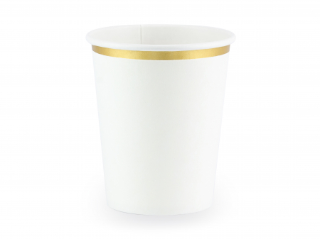 Pahare - Pahare albe, 260 ml (1 set. / 6 buc.)