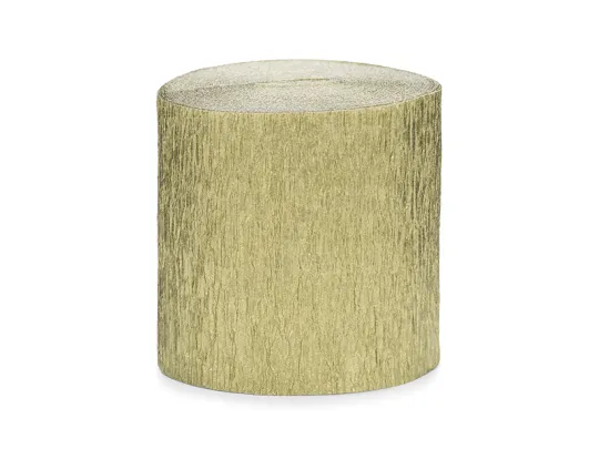 accsesorii decoratiuni - panglica Crepe, 5cm/10m, auriu