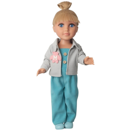Jucarii educative - Papusa Bianca Casual 46 cm Cu Tinuta Sport Si Accesorii, Papusa Fashion Cu Haine Moderne Si Design Realist, Jucarie Interactiva Pentru Fetite Cu Stil Urban, Papusa De Colectie Pentru Copii 3+ Ani, Alb