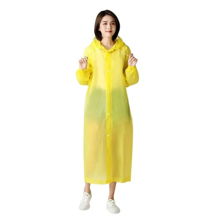 Pelerine, Umbrele si Accesorii - Pelerina de Ploaie , pentru Adulti 150-180 cm, din EVA, Impermeabila, Rezistenta la Vant, Inchidere cu Capse, 140 g, Galben