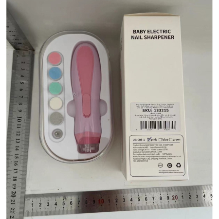 Pila Electrica, Flippy, pentru Copii si Bebelusi, din ABS, 6 Accesorii, cu Lumina LED, 9.5 x 6 x 17 cm, Roz [5]