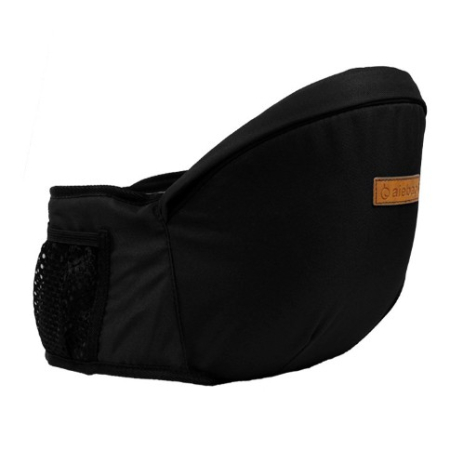 Articole pentru copii - Port-Bebe Ergonomic Ajustabil cu Scaun, 3 Pozitii, Bumbac Respirabil, pentru Copii 0-3 Ani, 20 kg Maxim, 25 x 22 x 18 cm, Negru