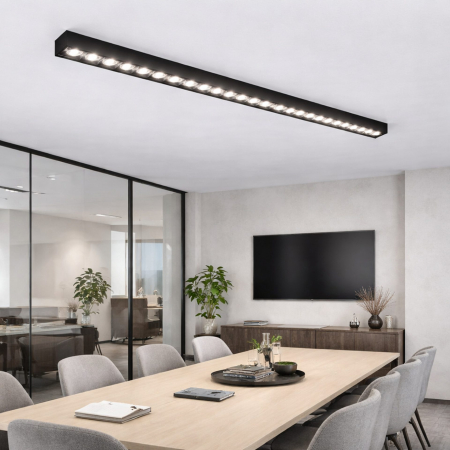 Iluminat - Proiector LED Liniar Aplicat Grila 30W, Lumina Neutra 4000k, 30 surse, 80 x 3.5 x 6.5 cm