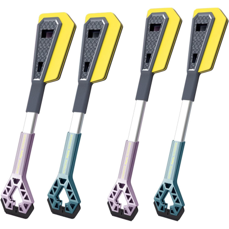 Racleta Auto pentru Zapada cu Doua Capete, Flippy, Universala, Deszapezire Masina, cu Maner, Ergonomica, Detasabila, pentru Geamuri si Caroserie, Usor de Utilizat, 61x12.5 cm, Albastru [8]