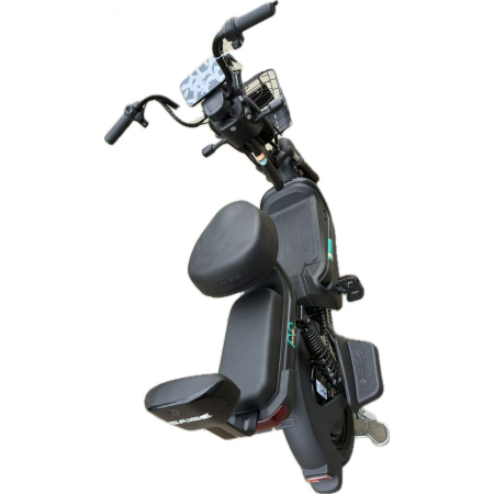 Scuter Electric KG, Saige, Fara Permis, Motor 500W, Baterie 48V20Ah, Autonomie 60km, 153x40x85 cm, Viteza Maxima 25km/h, Negru [7]