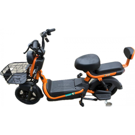Scuter Electric KG, Saige, Fara Permis, Motor 500W, Baterie 48V20Ah, Autonomie 60km, 153x40x85 cm, Viteza Maxima 25km/h, Portocaliu [1]