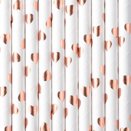 ARTICOLE DE PETRECERE - Set 10 paie rose gold, 19.5cm