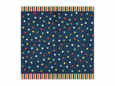 Set 12 servetele Stele, 33x33cm, albastru marin [2]
