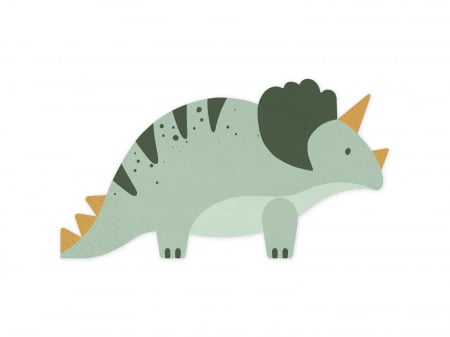 ARTICOLE DE PETRECERE - Set 12 servetele Triceratops, 18x10cm, mix