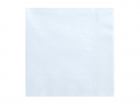 Servetele - Set 20 servetele albastre deschis, 3 straturi, 33x33cm