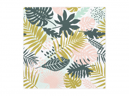 Servetele - Set 20 servetele Aloha - Frunze, 33x33cm
