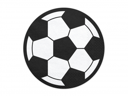 ARTICOLE DE PETRECERE - Set 20 servetele Fotbal, 13.5cm