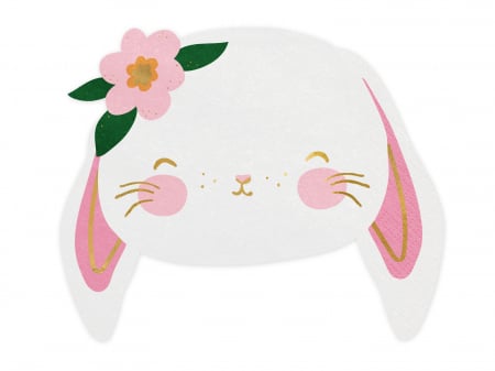 ARTICOLE DE PETRECERE - Set 20 servetele Iepure, mix, 14.5x12cm