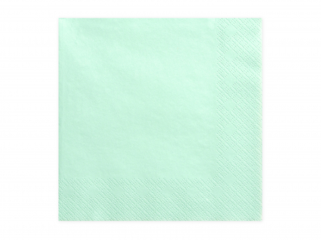ARTICOLE DE PETRECERE - Set 20 servetele menta, 3 straturi, 33x33cm
