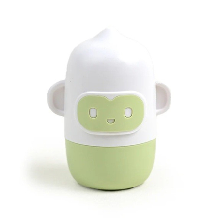 Ingrijire Unghii - Set 4 Piese Ingrijire Unghii Bebelusi, Flippy, din ABS+Otel Inoxidabil, Cutie de Depozitare Tip Maimuta, de la 0 Luni, Verde