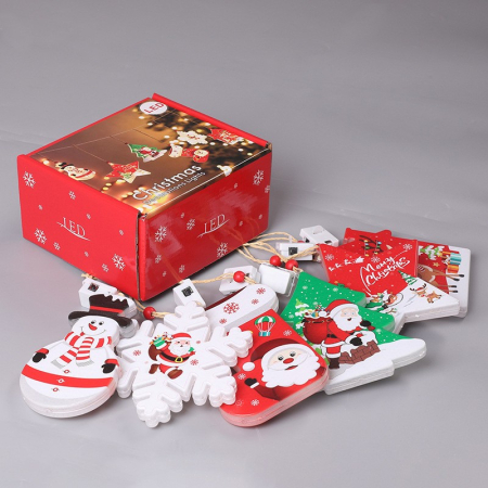 Set 6 decoratiuni de Craciun luminoase, Flippy [3]