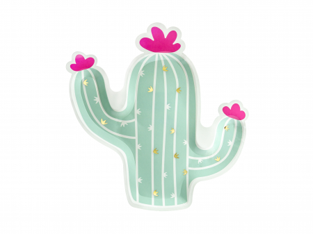 Farfurii - Set 6 Farfurii Cactus , 23 x 24 cm
