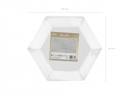 Set 6 Farfurii cu imprimeu frunze 23 cm [3]