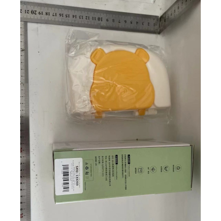 Set 7 Piese de Spalat/Uscat Biberoane, Flippy, Portabil, Peri de Silicon, pentru Tetine, Suzete, Biberoane, Paie, Cutie Inclusa, 16 x 11 x 5 cm, Model Ursulet, Galben [5]