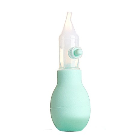 Articole Diverse copii - Set Aspirator Nazal pentru Copii, Flippy, Manual, Anti-Reflux, cu Pompita, Usor de Curatat, Varf din Silicon, 11.2x4cm, Verde