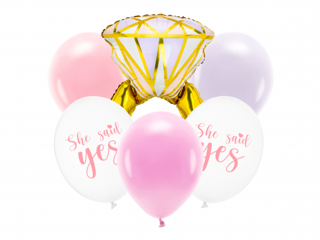 BALOANE - Set baloane de folie inel - she said yes