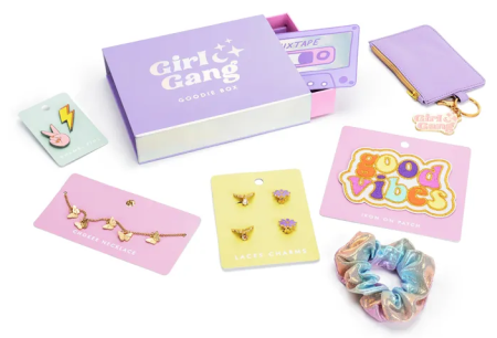 set cadou - Set cadou cutie cu bunătăți Girl Gang, Mix, 19x15x4 cm