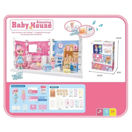 Set casa de papusi mama si copilul, Flippy, cu lumini si sunet [4]