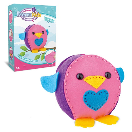 Set creatie perna pentru copii Model 2, Dream Kids, Pasare [5]