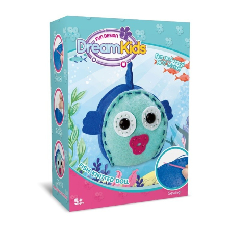 Set creatie perna pentru copii Model 2, Dream Kids, Peste [3]