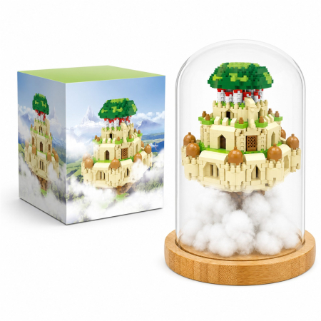 Jucarii educative - Set de Construit in Sticla, Flippy, Model 1, Jucarie Tip Blocuri din Plastic, Decoratiune DIY pentru Asamblare, Dimensiune 18.5 x 14.5 cm, Varsta 14 Ani+, Multicolor