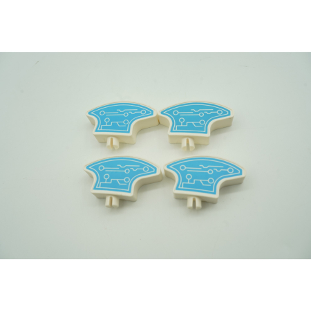 Set inteligent de blocuri magnetice pentru copii, 8 piese, cutie depozitare, racheta, albastru [8]