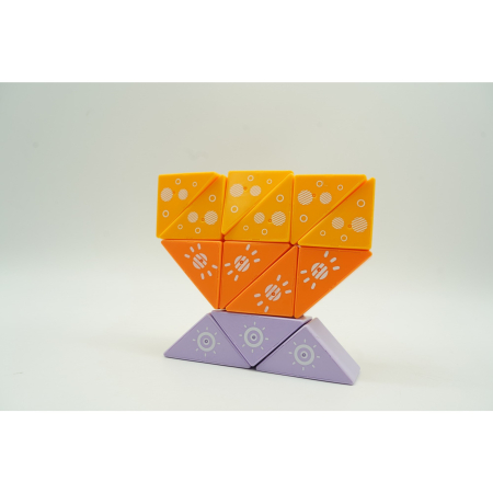 Set inteligent de constructie cu piese magnetice, Flippy, 26 piese, pentru copii, +3 ani, multicolor [2]