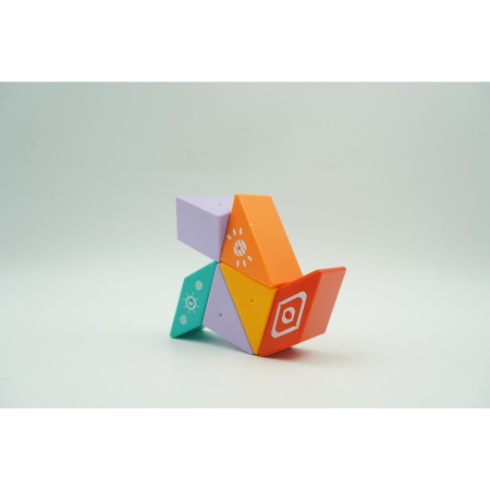 Set inteligent de constructie cu piese magnetice, Flippy, 6 piese, pentru copii, +3 ani, multicolor [7]