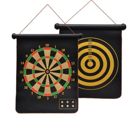 Set Joc Darts Flippy, Doua Fete pentru Joc, 6 Sageti Incluse, Magnetic, Dimensiuni 37 x 40 cm, Design clasic, Multicolor [5]