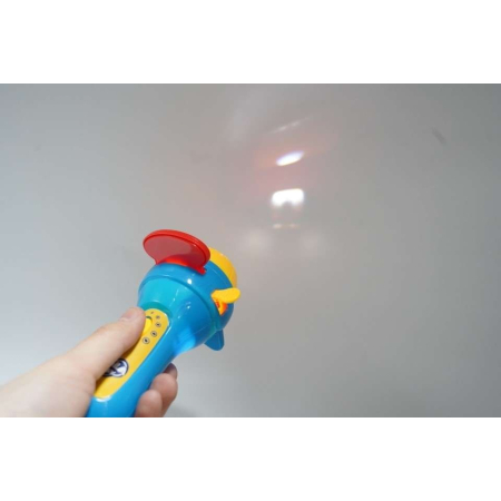 Set jucarie educativa proiector tip lanterna pentru copii, 24 de imagini cu animale, Albastru [3]