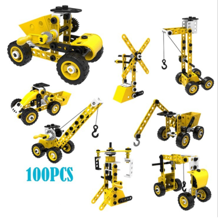 Set pentru construit masini, Flippy, Educativ si creativ, 100 piese [4]