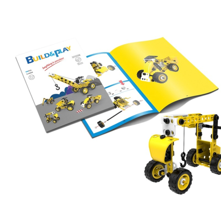 Jucarii educative - Set pentru construit masini, Flippy, Educativ si creativ, 100 piese